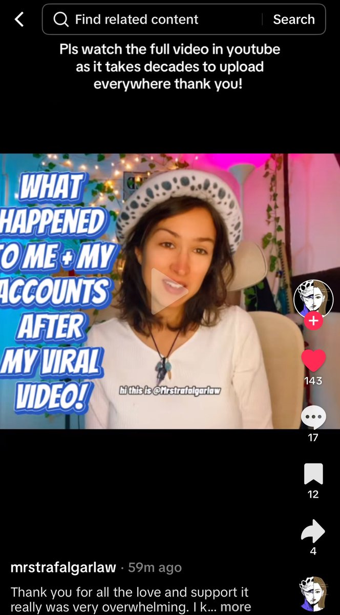 TowardsNight's tweet photo. @citizengatsby mrstrafalgarlaw on TikTok is back up https://t.co/Qf9sehiFif