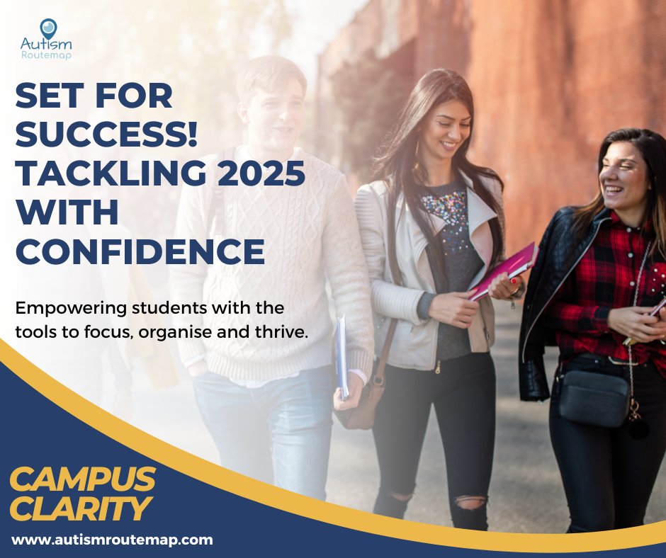 This month at Campus Clarity, we’ve been helping students gear up for success with tailored productivity tools!  From custom planning methods to time management strategies, we're getting ready to tackle 2025 with confidence. 
#AutisticStudents #ProductivityTools #StudentSuccess