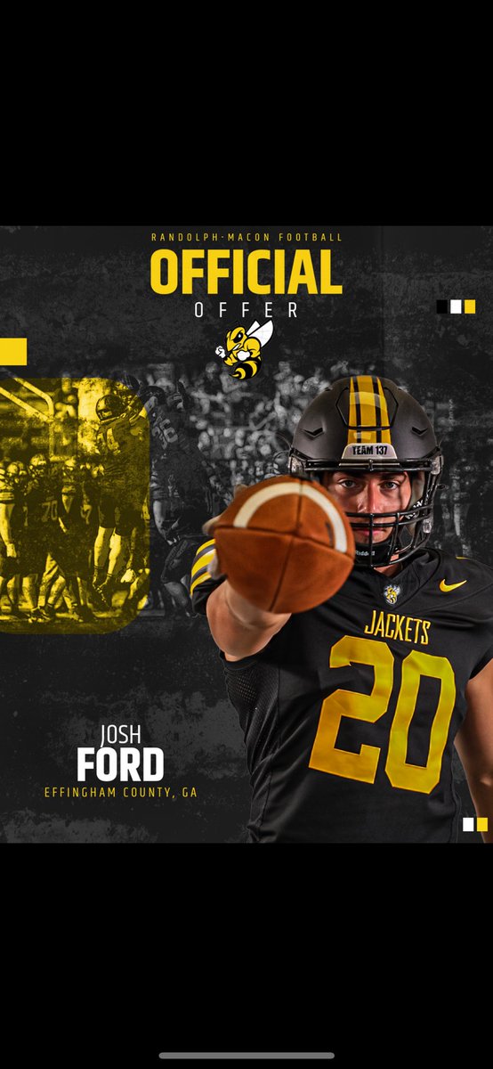 Josh Ford (@joshford71) on Twitter photo Grateful to receive an offer from Randolph-Macon College <a href="/CoachMcGeeRMC/">Nick McGee</a> <a href="/RMCfootball/">π₯ππ‘ππ’ππ£π-π πππ’π‘ ππ’π’π§ππππ</a> <a href="/RecruitTheHam/">RecruitEffingham</a> <a href="/fordtough301/">John Ford</a> <a href="/EffinghamFb/">Effingham County FB | Recruiting</a> <a href="/CoachOsment/">Austin Osment</a> Grateful to receive an offer from Randolph-Macon College <a href="/CoachMcGeeRMC/">Nick McGee</a> <a href="/RMCfootball/">π₯ππ‘ππ’ππ£π-π πππ’π‘ ππ’π’π§ππππ</a> <a href="/RecruitTheHam/">RecruitEffingham</a> <a href="/fordtough301/">John Ford</a> <a href="/EffinghamFb/">Effingham County FB | Recruiting</a> <a href="/CoachOsment/">Austin Osment</a>