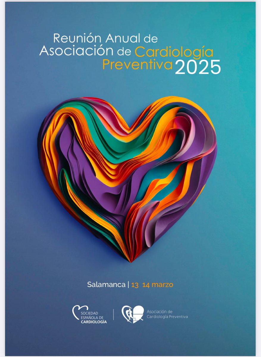 Cardiología Preventiva (@preventiva_sec) on Twitter photo 🚨Llega la Reunión Anual de Cardiología Preventiva 2025 de <a href="/secardiologia/">Soc Esp Cardiología</a>
El mejor congreso en prevención cardiovascular 🫀
🗓️13-14 de marzo
📍Salamanca
#preventivaSEC25
No te lo puedes perder‼️
➕Info e inscripciones ➡️ reunioncardiologiapreventiva.es 🚨Llega la Reunión Anual de Cardiología Preventiva 2025 de <a href="/secardiologia/">Soc Esp Cardiología</a>
El mejor congreso en prevención cardiovascular 🫀
🗓️13-14 de marzo
📍Salamanca
#preventivaSEC25
No te lo puedes perder‼️
➕Info e inscripciones ➡️ reunioncardiologiapreventiva.es