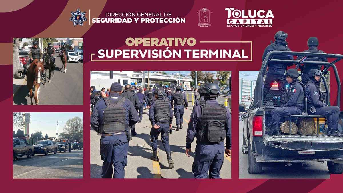 Nuestra #PolicíaMunicipal en coordinación con la Dir. Gral. de Gobierno, llevaron a cabo el “Operativo Supervisión Terminal” con el objetivo de inhibir la comisión de comercio informal y/o delitos.
En nuestra #TolucaCapitalDeOportunidadesYProgreso la seguridad es primero.