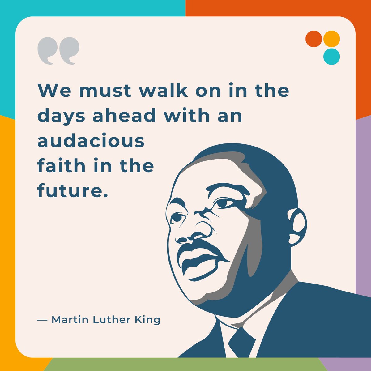Today we celebrate the life and legacy of Dr. Martin Luther King Jr., who inspired us to keep pushing toward a better, brighter future for all.

#MLKDay