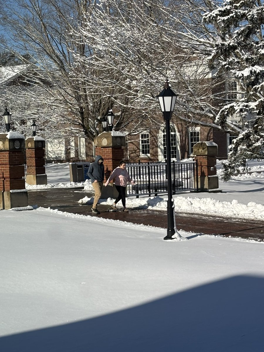 Welcoming our newest students to campus and the Stonehill family on a beautiful winter day.