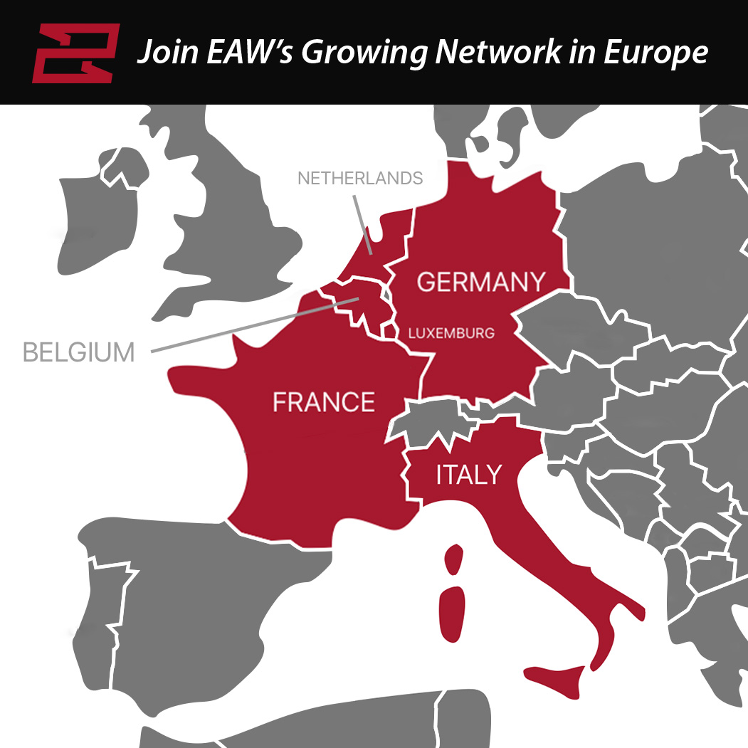 EAW (@easternacoustic) on Twitter photo EAW is seeking motivated distributors and representatives to join our network and drive growth in the France, Germany, Italy, and Benelux regions.
Please contact James Bamlett, EAW’s Senior Director of EMEA and APAC Sales, at james.bamlett@eaw.com to arrange a meeting at ISE. EAW is seeking motivated distributors and representatives to join our network and drive growth in the France, Germany, Italy, and Benelux regions.
Please contact James Bamlett, EAW’s Senior Director of EMEA and APAC Sales, at james.bamlett@eaw.com to arrange a meeting at ISE.