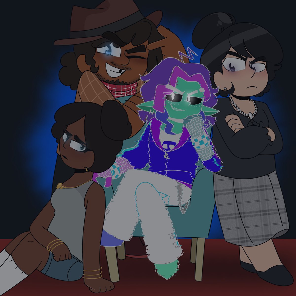 chloefandomarts's tweet photo. Soooooooo I was waiting to post this when the episode came out but I guess I can show it off now 
Based on the lil villain alliance we would’ve had 
(Just know I don’t support Cole) 
[#clashtobechampion #ctbc #osc] https://t.co/BJ3a0FPPiz