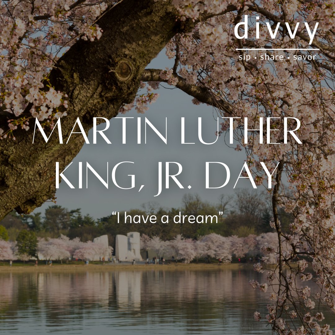 divvycarmel's tweet photo. Today, we honor the life and legacy of Dr. Martin Luther King Jr. His vision of equality, justice, and unity continues to inspire us to strive for a better tomorrow.

Divvy is open today from 11 AM - 10 PM, so join us as we reflect and celebrate the day. https://t.co/439Ytbs8jL