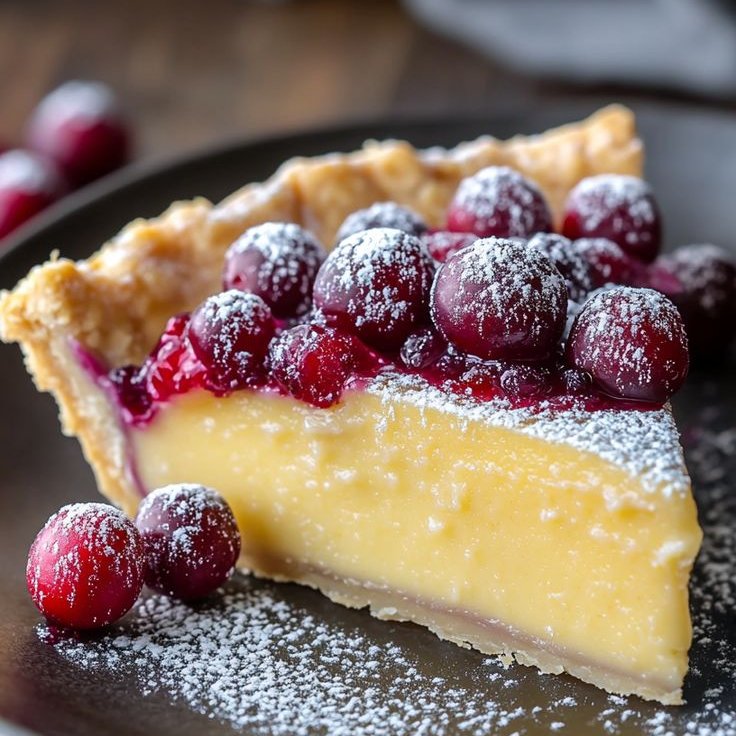 ann_ann886's tweet photo. Cranberry Custard Pie https://t.co/8eAKq60KW5