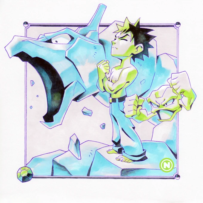Prints for the first in this series of Kanto themed drawings are available   