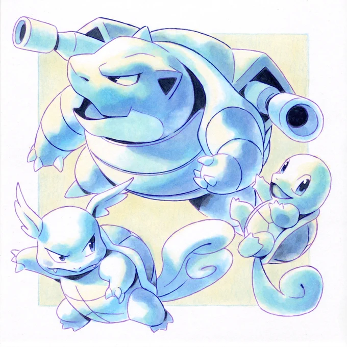 Prints for the first in this series of Kanto themed drawings are available   