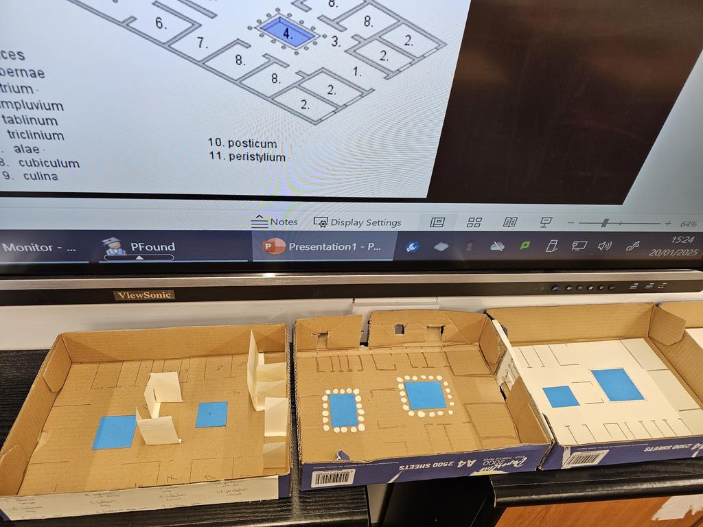 Early stage domus building #Year10 #ClassCiv #GCSE #RomanCityLife