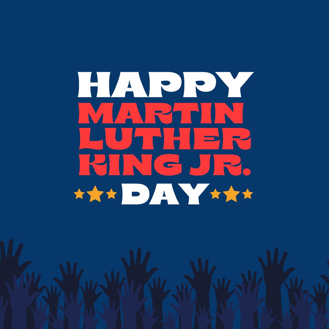 Today, we honor the legacy of Rev. Dr. Martin Luther King Jr., a beacon of hope and justice. His dream of equality and his dedication to nonviolent activism continue to inspire us to work toward a more just and compassionate world. Let's reflect, learn, and commit to carrying his