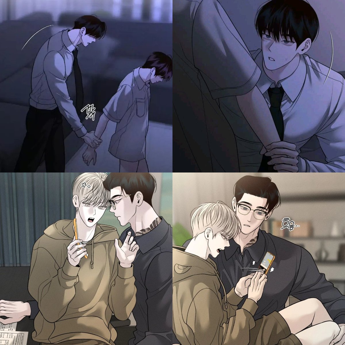 Yoowon '' Where are you going like that? Also there's nowhere for u to go. "

So yoowon get out for a while and when he is back yooli really Letf him.😟 he don't take anything with him too. Well on the other hand baby and his daddy brother being so cute ❤❤