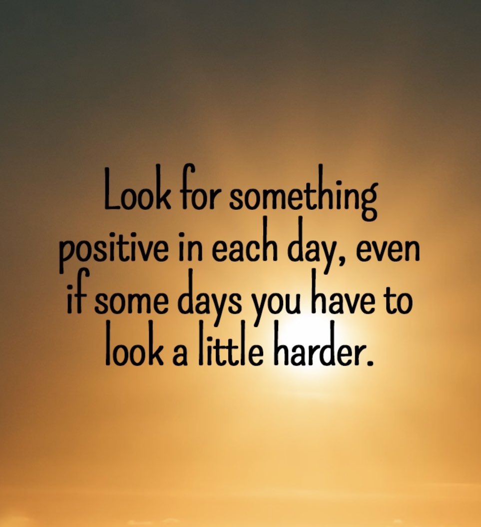 Look for something positive in each day, even if some days you have to look a little harder 

Image: instagram.com/mypositiveoutl…