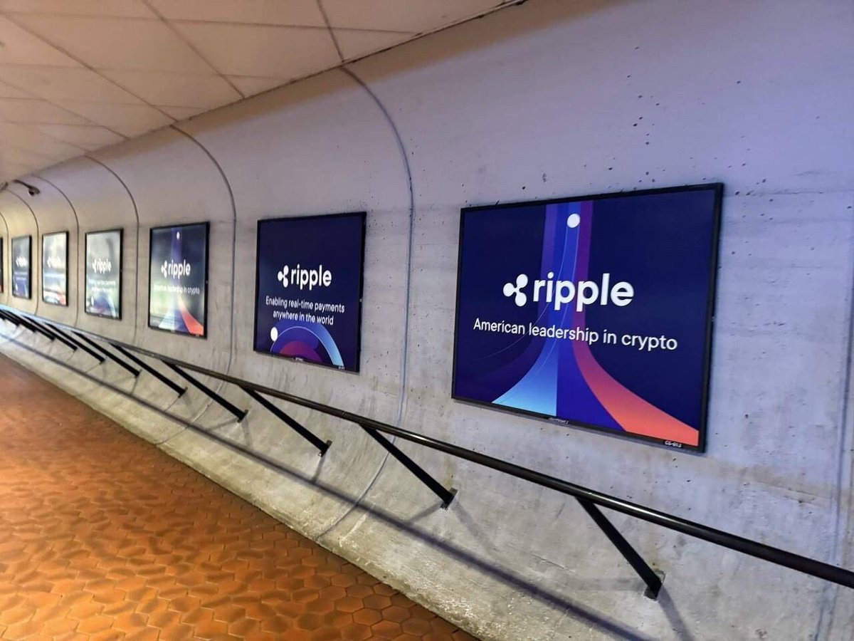 PlanetDefi's tweet photo. #Ripple’s latest ads have started popping up all around Washington D.C.

#Inauguration2025 #inaugurationspeech https://t.co/66geksi6Ph