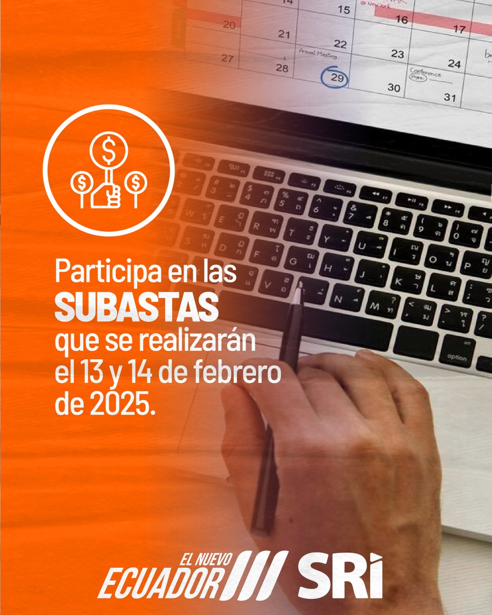 SRIoficialEc's tweet photo. ¡Subasta pública en #Ambato!

Te invitamos a conocer los 9 vehículos 🚗que estarán disponibles en la próxima subasta pública. 

🏢Oficinas SRI: calle Bolívar 15-60 entre Lalama y Martínez.
🗓️Jueves 13 y viernes 14 de febrero.
🕗11:00.

➡️Más información https://t.co/4NLSxsk2Dg https://t.co/qwVPNup7hw