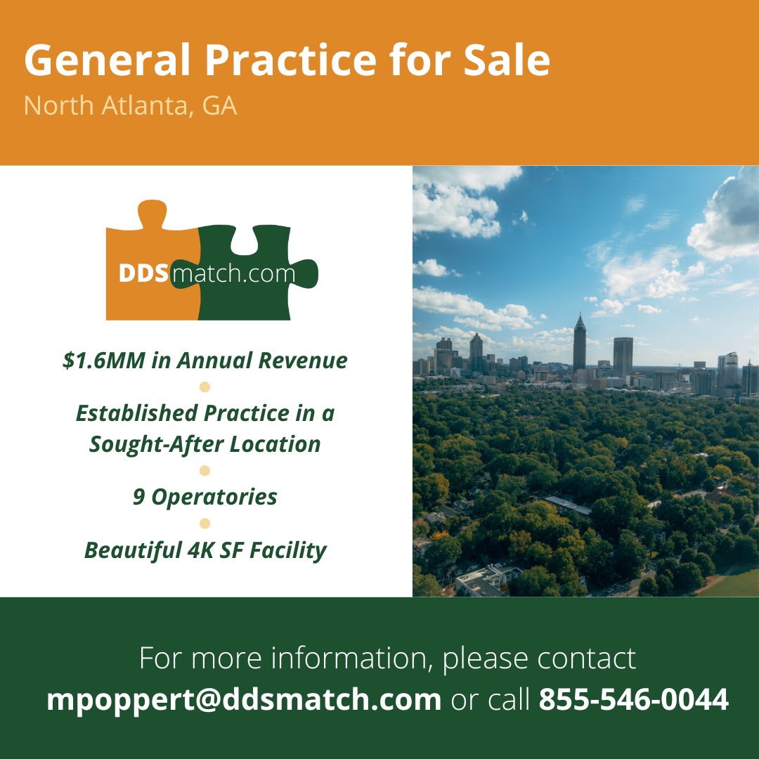ddsmatchsouth's tweet image. 💼 Act now! Contact Matt Poppert today to learn more about this amazing opportunity.

📞855-546-0044
🌐mpoppert@ddsmatch.com 

#DDSmatch #PracticeTransition#NewBeginnings  #dds #dentist #dentistry #dentalpractice #trustedtransition #ddsmatchsouth #DentalCareers