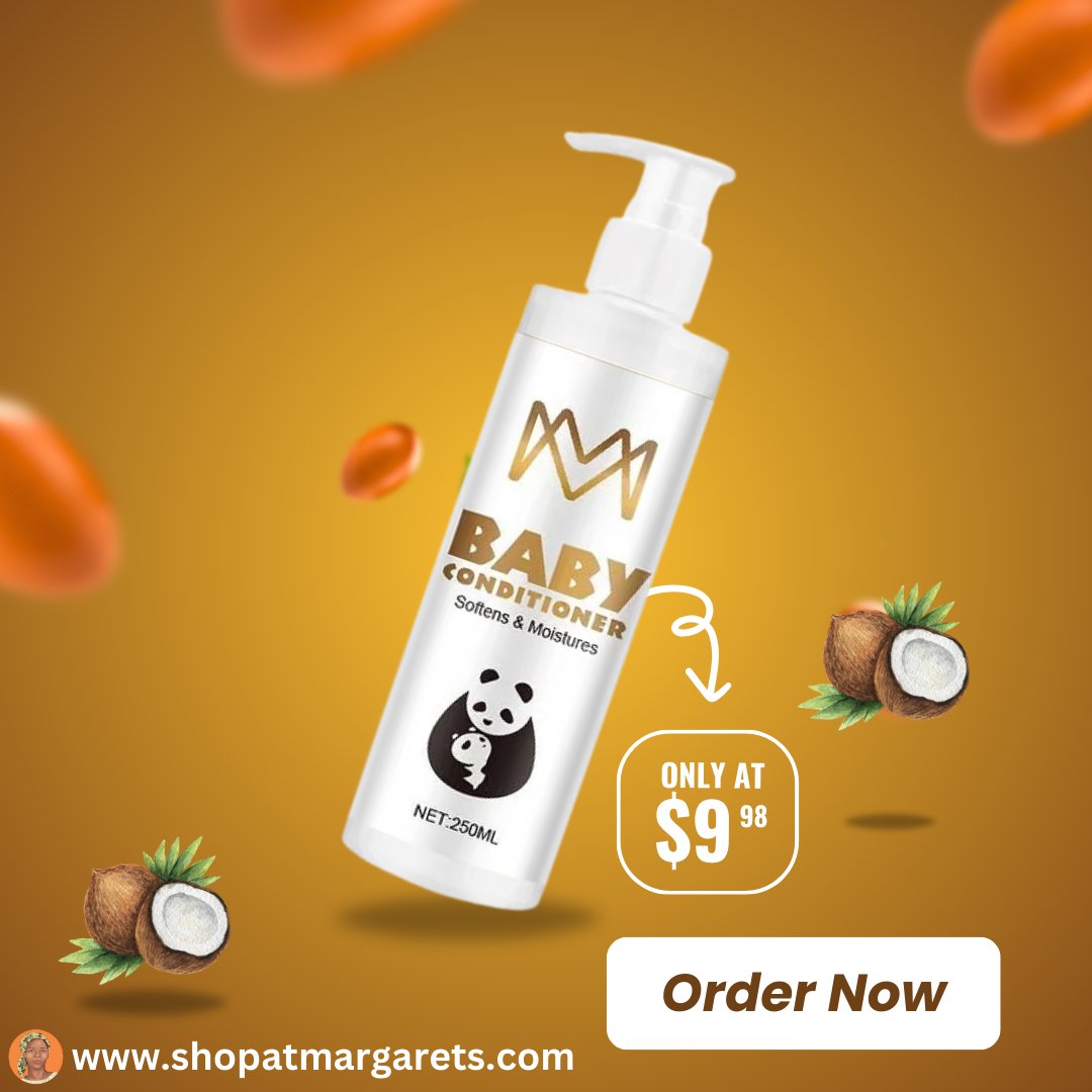 shopatmm_care's tweet image. MM baby Conditioner with Coconut &amp;amp; Argan Oil
Shop Now🛒
🌐 Visit Our Website➡ shopatmargarets.com
#BabyConditioner
#GentleHairCare
#TearFreeFormula
#CoconutAndArganOil
#PlantBasedCare
#Hypoallergenic
#SoftAndShinyHair
#CrueltyFreeProducts
#ParabenFree
#BabyBathTime
#Healthy