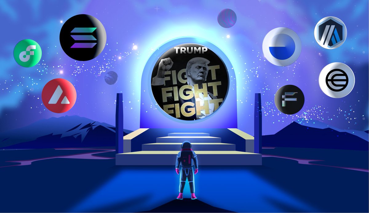 TRUMP is expanding to even more chains. Now available between @solana @base  @arbitrum @avax @worldcoin @flow_blockchain @0xForm, with more incoming.  Bridge TRUMP ⏩ https://t.co/1vHx3APqWM