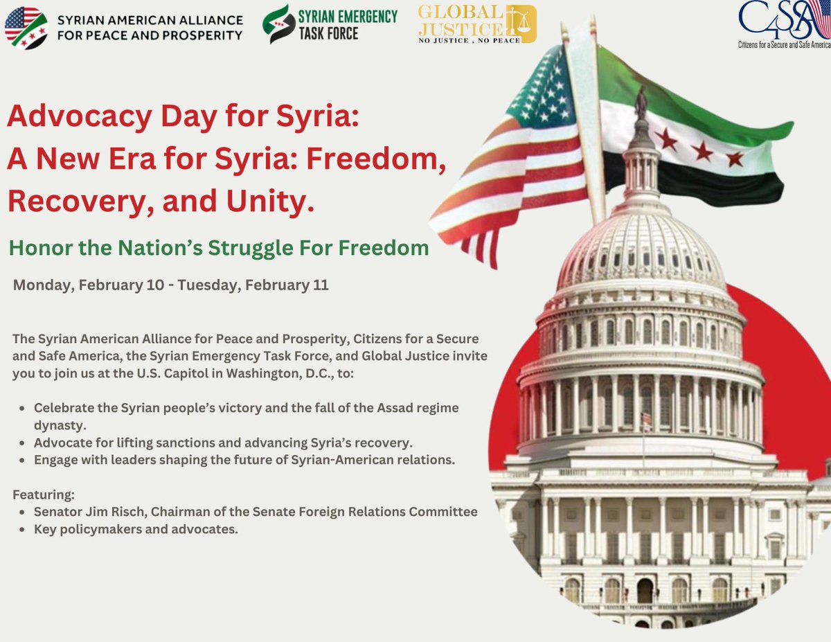 نحن كجالية سورية أميركية نفخر بدورنا الكبير في تحقيق إنجازين حاسمين ساهما بشكل مباشر في انتصار الثورة 
السورية، لكن كثيرًا من أبناء الجالية قد لا يعرفونهما. 

سأخصص هذا المنشور للحديث عن الإنجاز الأول.  

في عام 2018، كان النظام السوري بدعم من روسيا يخطط لشن هجوم واسع على إدلب