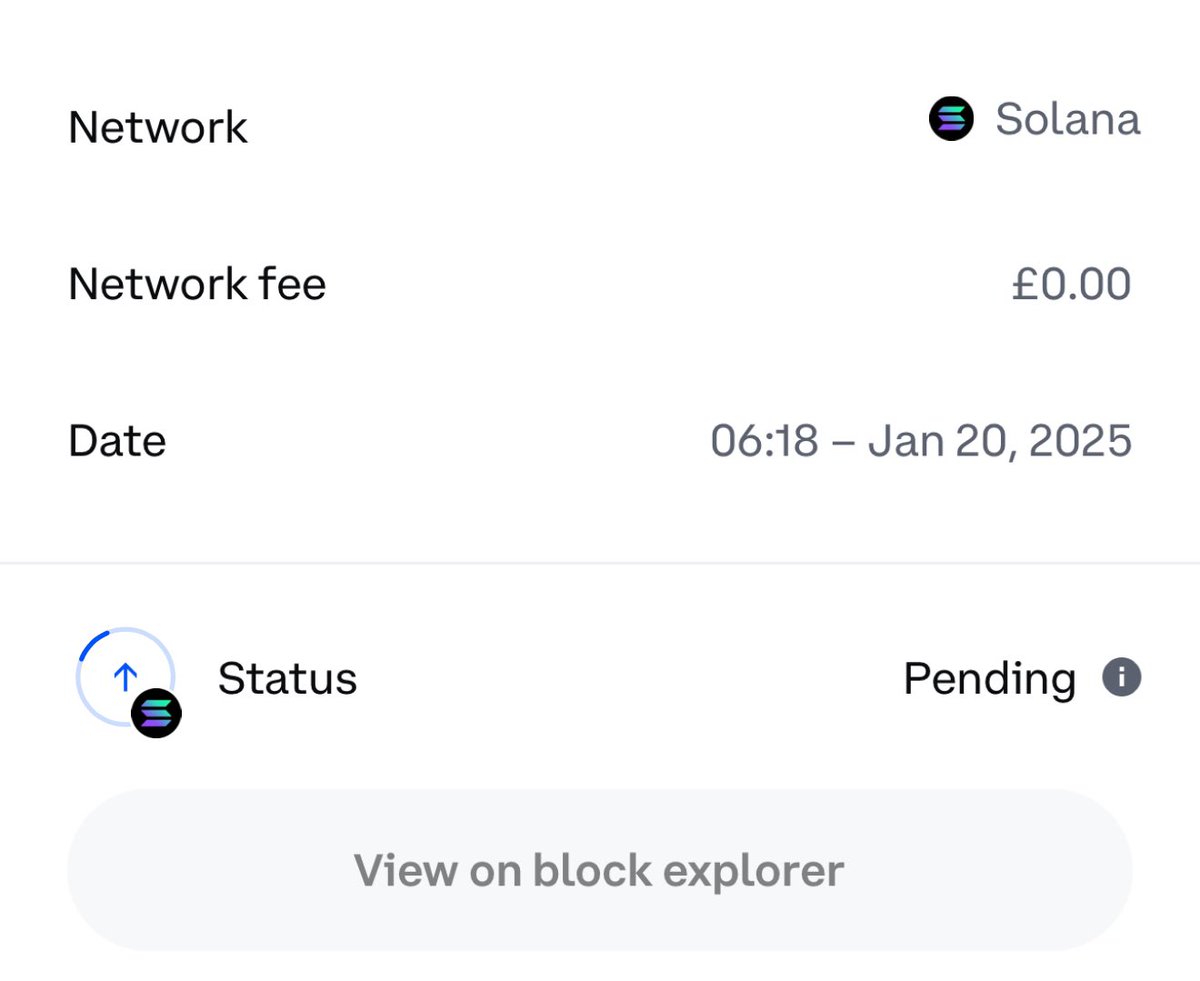 Yo <a href="/CoinbaseSupport/">Coinbase Support</a> <a href="/coinbase/">Coinbase 🛡️</a> you guys need to do better. 14 hours for a USDC over $SOL transfer and still pending. 

<a href="/brian_armstrong/">Brian Armstrong</a> <a href="/aeyakovenko/">toly 🇺🇸</a> <a href="/rajgokal/">raj 🖤</a>