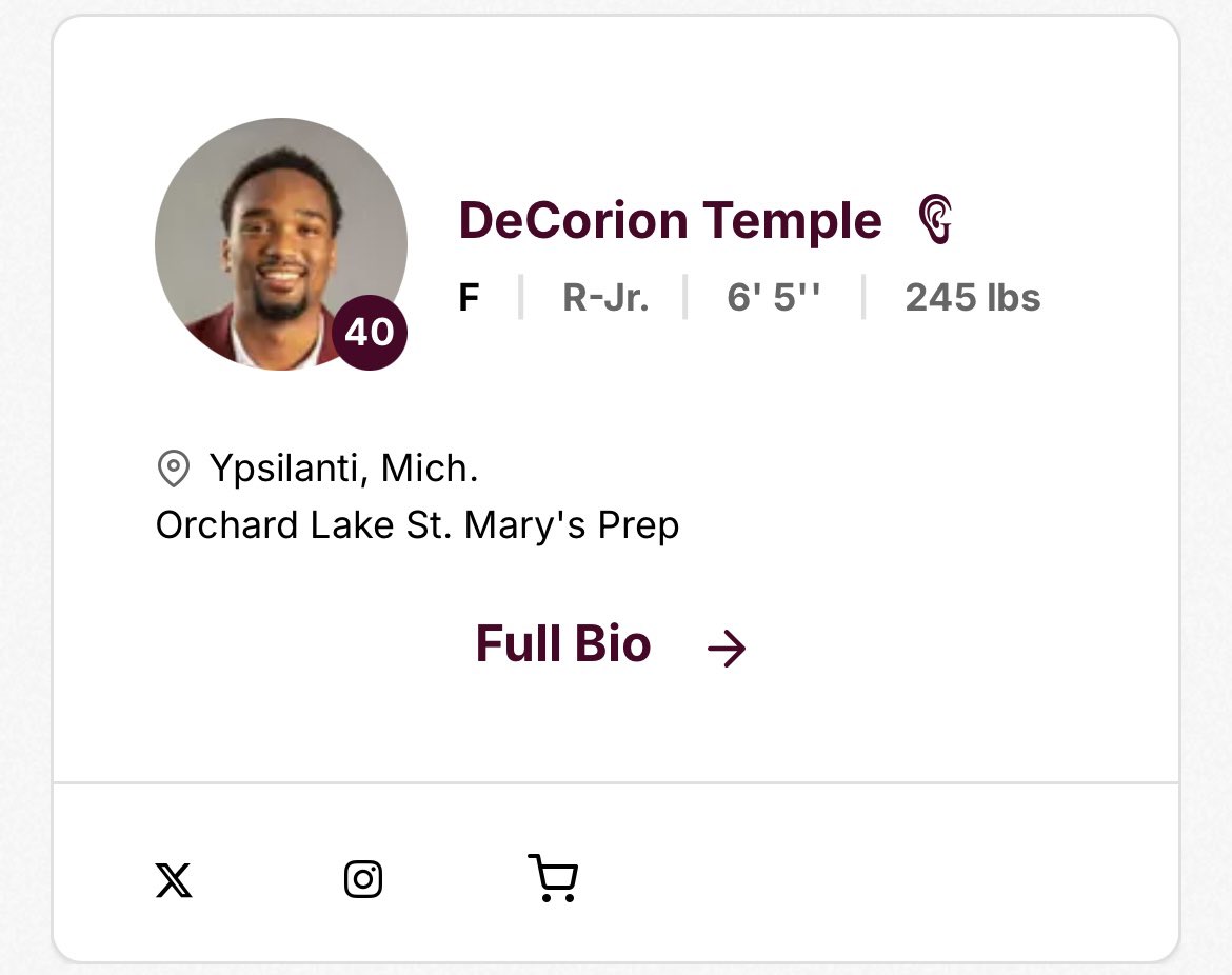 AdamJaksa's tweet photo. .@CMU_Football 🤝🏻 @CMUMensBBall 

The Chippewas have added TE DeCorion Temple (6-5) to the MBB roster to help with their depth amid injuries. 

DC was a great hooper at Orchard Lake St Mary’s. 

Nice assist from @DrinkallCoach to help out @CoachTonyBarbee. 

#FireUpChips🏈🏀 https://t.co/I8iMTqBK46
