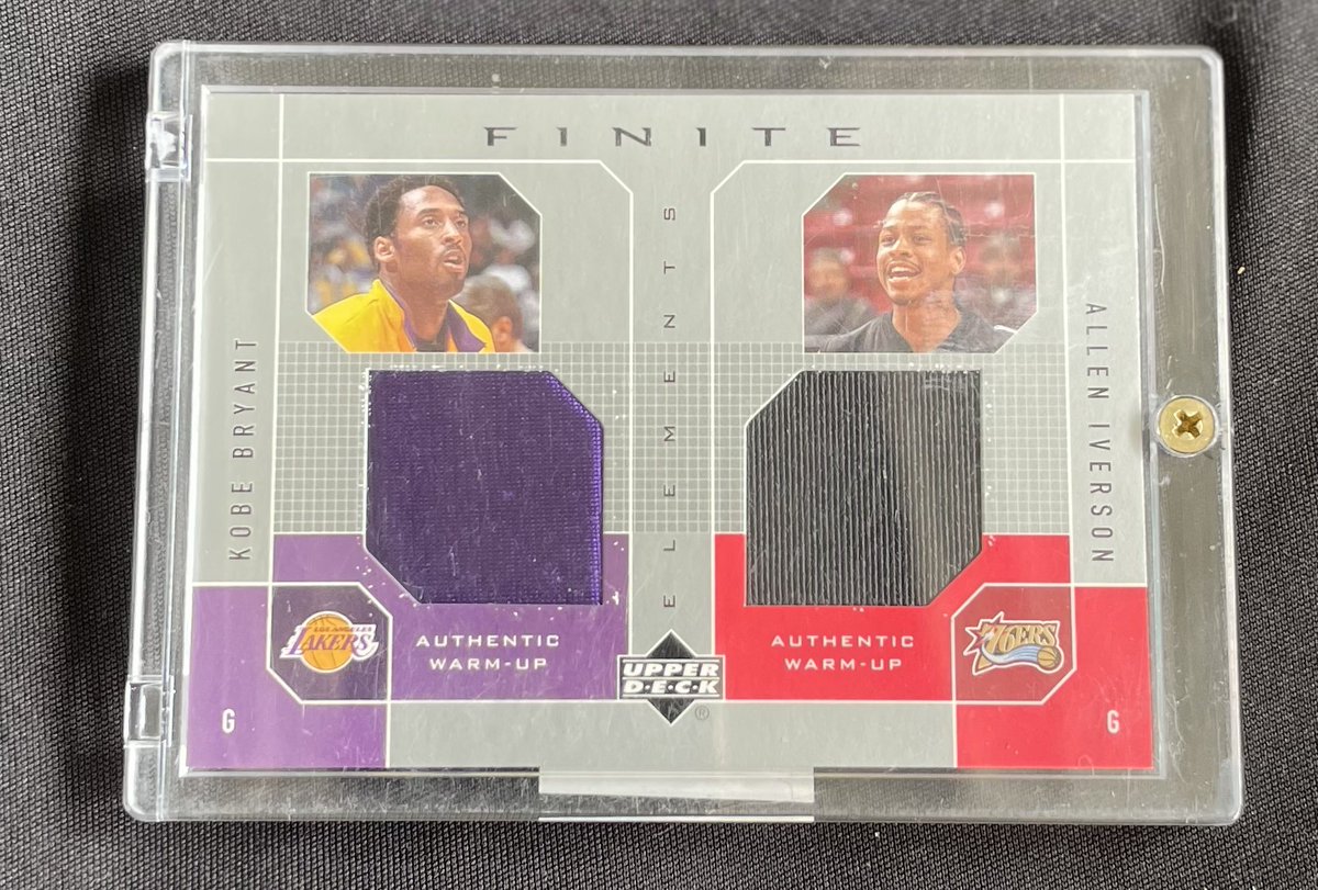 _SAM1R_'s tweet photo. My favorite card in my collection 😮‍💨
2002 Kobe and AI Patch https://t.co/CJfdMr4NSr