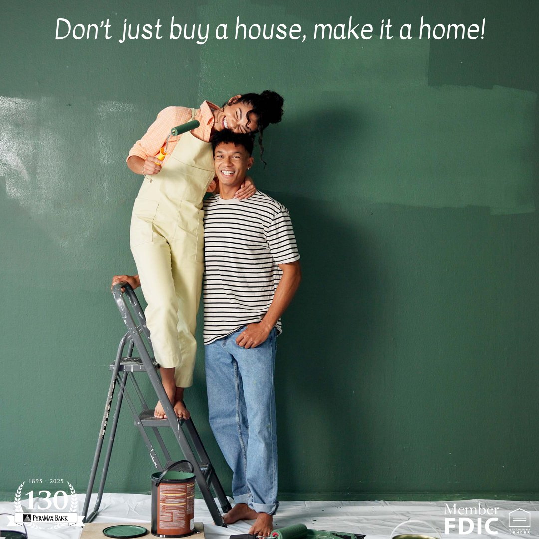 Transforming a house into a home is more than just a purchase; it's a journey. At PyraMax Bank, we provide tailored mortgage solutions that empower you to create the perfect living space. Our expert team is here to guide you every step of the way! 🏡
#CommunityFirst