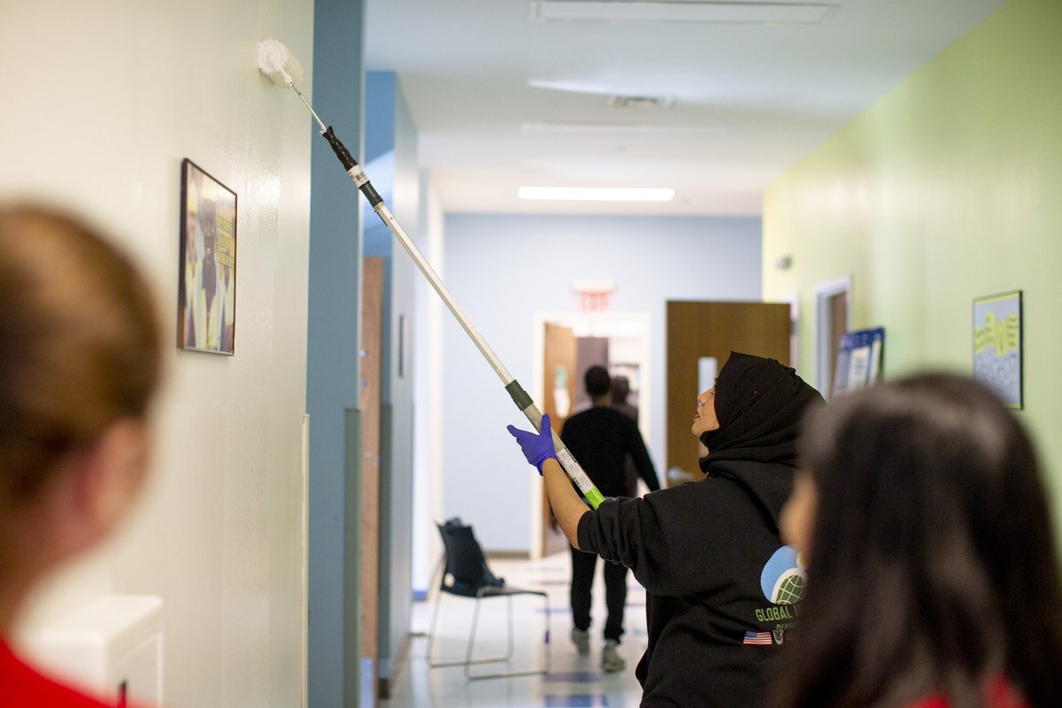 Our <a href="/TempleUnivCA/">Temple University Community Affairs and Engagement</a> office, along with Norris Homes and the <a href="/templecehd/">Temple College of Education and Human Development</a> cleaned the Norris Residential Community Center and assisted with setting up for a food distribution project in honor of Martin Luther King Jr. Day today.