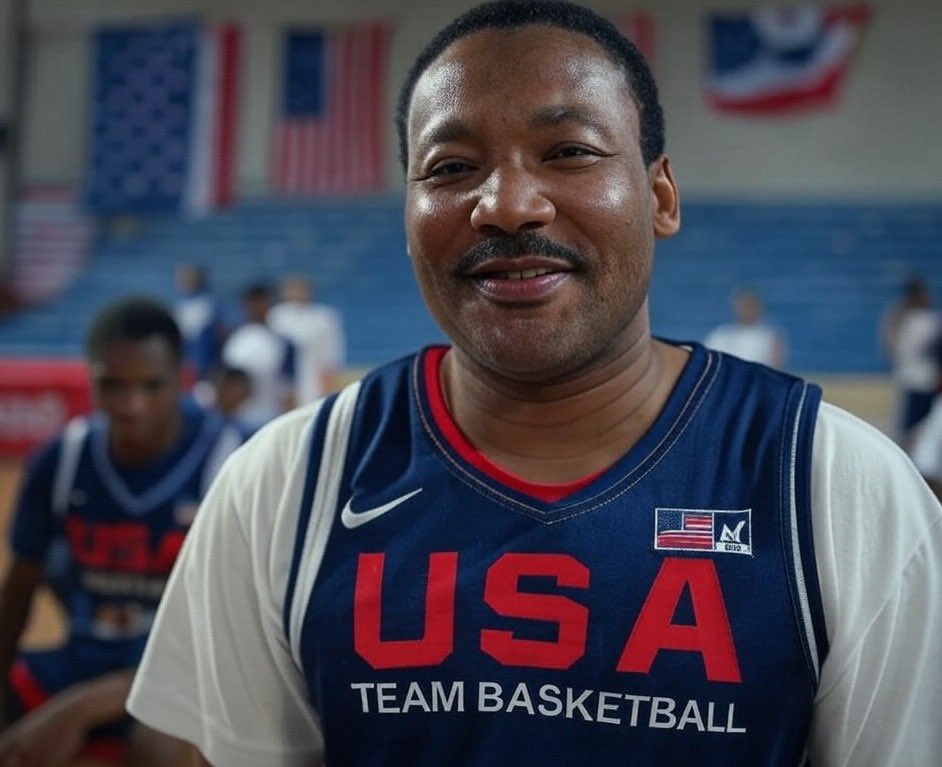 TheLakersAve's tweet image. Team USA Basketball Honoring Dr. 
Martin Luther King Jr. #MLKDay 🇺🇸

❤️‍🔥 #MLKInColor #USABMNT 🏀