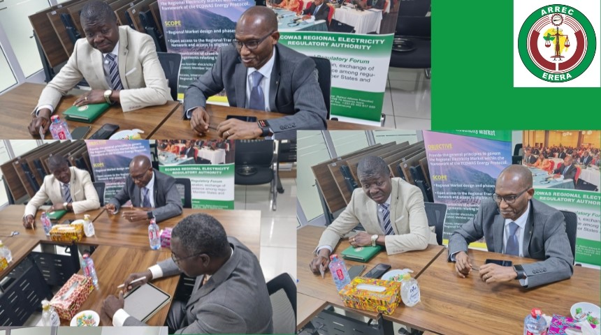 ERERA_ARREC's tweet photo. The Secretary General of the @african_pool, Ing. Abdoulaye DIA, as part of his assumption of office, paid a courtesy visit to the @ERERA_ARREC on Monday, January 20, 2025. During a working meeting held on this occasion, attended by experts from both institutions, https://t.co/nW5VktfsBg