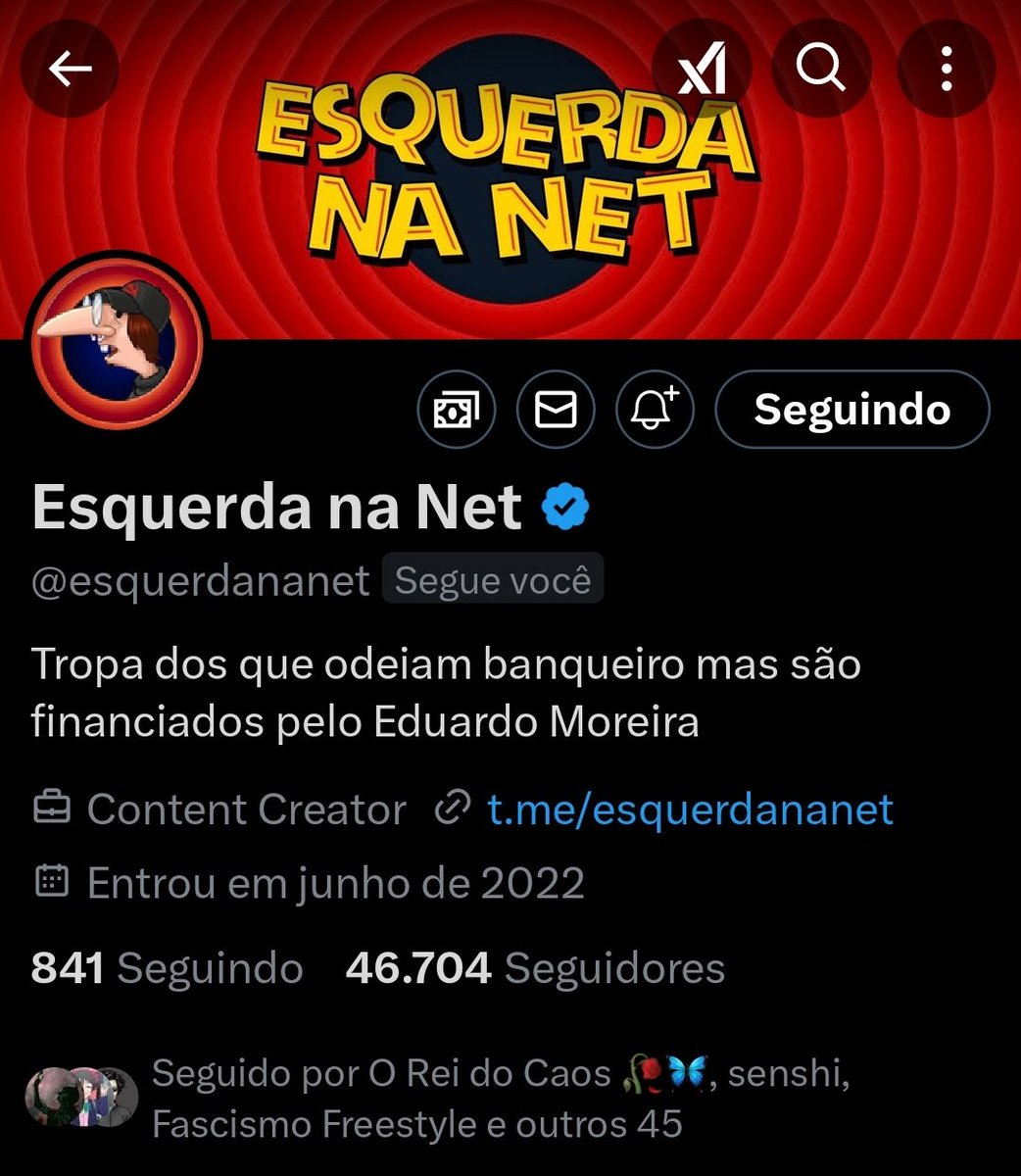 progpassvergonh's tweet image. O Goat me seguiu