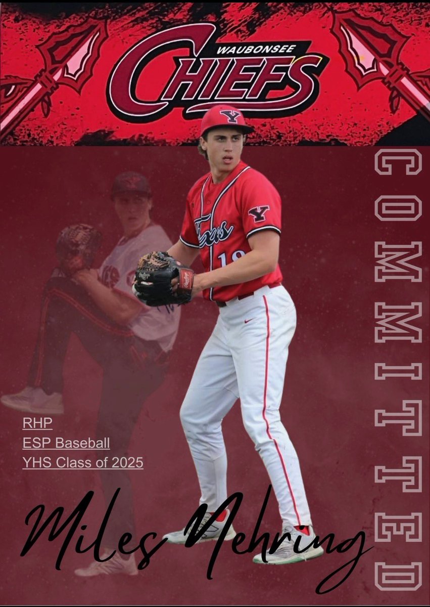 Miles Nehring (@milesnehring25) on Twitter photo I am excited to announce my commitment to Waubonsee Community College. I am thankful for my parents and the coaches who helped throughout the process. Go chiefs!
<a href="/CoachAlexHales/">Alex Hales</a> <a href="/FoxesBaseball/">Yorkville High School Baseball</a> <a href="/ESPAmerican2025/">ESP American 2025 Updates</a> <a href="/CoachKyleGP/">Kyle Cunningham</a> I am excited to announce my commitment to Waubonsee Community College. I am thankful for my parents and the coaches who helped throughout the process. Go chiefs!
<a href="/CoachAlexHales/">Alex Hales</a> <a href="/FoxesBaseball/">Yorkville High School Baseball</a> <a href="/ESPAmerican2025/">ESP American 2025 Updates</a> <a href="/CoachKyleGP/">Kyle Cunningham</a>