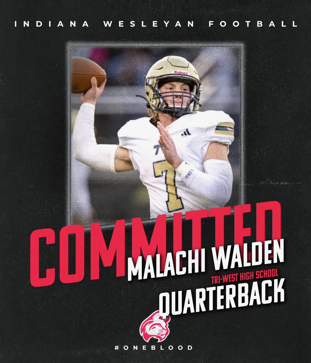 Malachi Walden (@malachi_walden) on Twitter photo #AGTG I am excited to announce that I am fully committed to <a href="/IndWesleyan_FB/">Indiana Wesleyan FB</a> <a href="/Coach_Rode/">Andrew Rode</a> <a href="/travispalmer7_/">Travis Palmer</a> #AGTG I am excited to announce that I am fully committed to <a href="/IndWesleyan_FB/">Indiana Wesleyan FB</a> <a href="/Coach_Rode/">Andrew Rode</a> <a href="/travispalmer7_/">Travis Palmer</a>