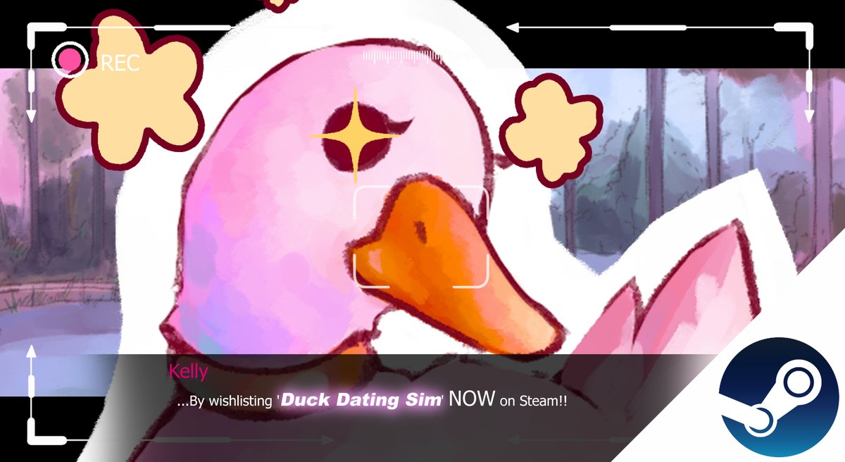Friendly reminder that the #Steam page for Duck Dating Sim is up. Link in Bio ~ 💕🦆