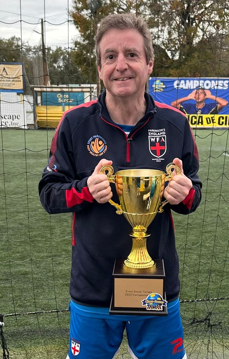 Sport Parkinson's (@sportparkinsons) on Twitter photo Bringing home the cup is a testament to their hard work & determination. Representing @englandparkinsonsfootball & winning in Tampa Bay is no small feat,it’s inspiring to see how they’ve shown the world that #parkinsons doesn’t limit what’s possible. <a href="/thewfauk/">The WFA</a> <a href="/WalkingFootball/">Walking Football News, Sessions & Events</a> Bringing home the cup is a testament to their hard work & determination. Representing @englandparkinsonsfootball & winning in Tampa Bay is no small feat,it’s inspiring to see how they’ve shown the world that #parkinsons doesn’t limit what’s possible. <a href="/thewfauk/">The WFA</a> <a href="/WalkingFootball/">Walking Football News, Sessions & Events</a>