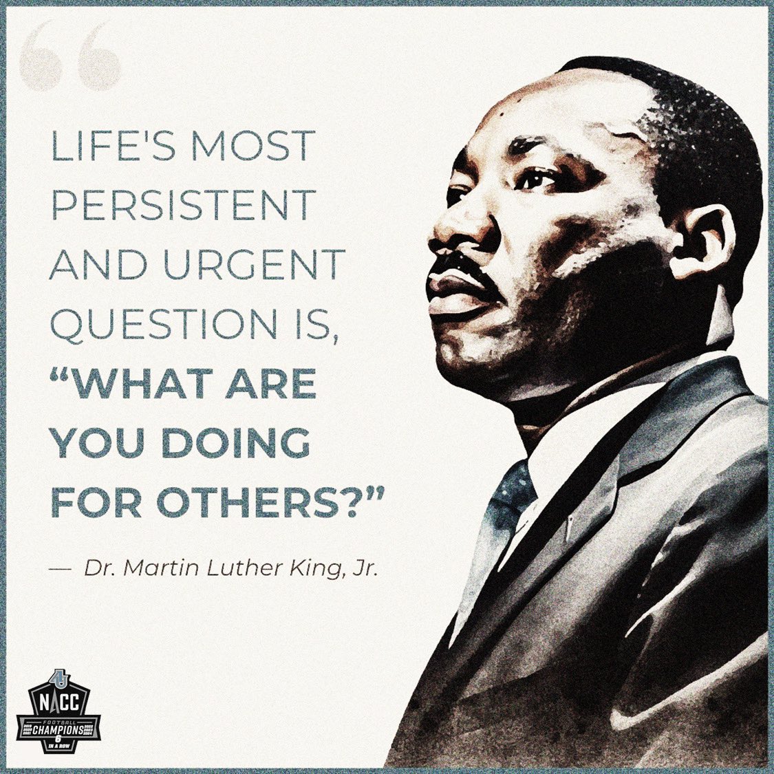 Today we remember your vision and honor your legacy! 

I pray we continue to show the same courage, love, and commitment to making our country and our world a better place for all people.