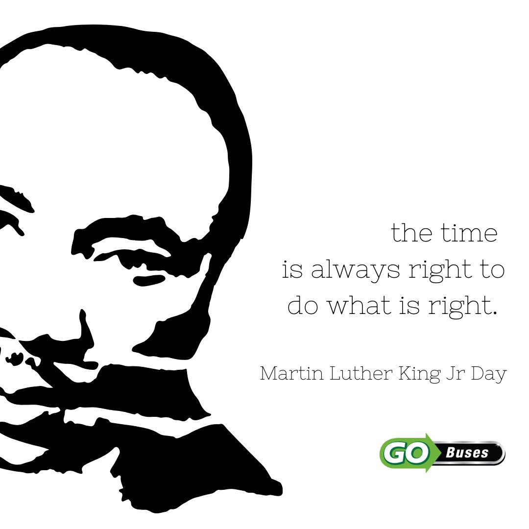 GoBusesTweets's tweet image. Remembering Martin Luther King, Jr
.
.