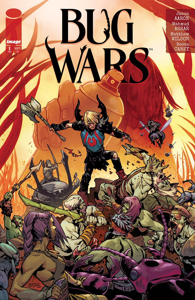 Joshua Williamson (@williamson_josh) on Twitter photo From issue #1 alone, BUG WARS has become my first new favorite comic of 2025. A huge congrats for <a href="/jasonaaron/">Jason Aaron</a>, <a href="/MahmudAsrar/">Mahmud Asrar 🪲</a>, Matt Wilson & <a href="/Becca_See/">Becca Carey</a> on making such a fun comic!
Pre-orders for the first <a href="/ImageComics/">Image Comics</a> issue end today, so tell your store to secure your copy! From issue #1 alone, BUG WARS has become my first new favorite comic of 2025. A huge congrats for <a href="/jasonaaron/">Jason Aaron</a>, <a href="/MahmudAsrar/">Mahmud Asrar 🪲</a>, Matt Wilson & <a href="/Becca_See/">Becca Carey</a> on making such a fun comic!
Pre-orders for the first <a href="/ImageComics/">Image Comics</a> issue end today, so tell your store to secure your copy!