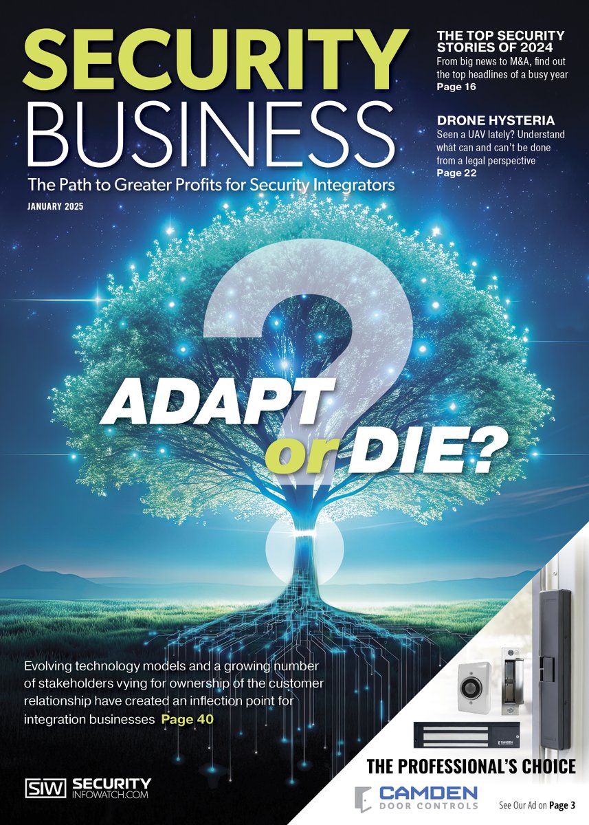 Security Business Magazine (@secbusinessmag) on Twitter photo Issue drop! The January issue of Security Business Magazine features a deep dive into the <a href="/SIAonline/">Security Industry Association (SIA)</a> (SIA)'s top megatrend of 2025, which has #security integrators asking themselves some hard questions. Read that and much more in our January 2025 issue: securityinfowatch.com/magazine/78174 Issue drop! The January issue of Security Business Magazine features a deep dive into the <a href="/SIAonline/">Security Industry Association (SIA)</a> (SIA)'s top megatrend of 2025, which has #security integrators asking themselves some hard questions. Read that and much more in our January 2025 issue: securityinfowatch.com/magazine/78174