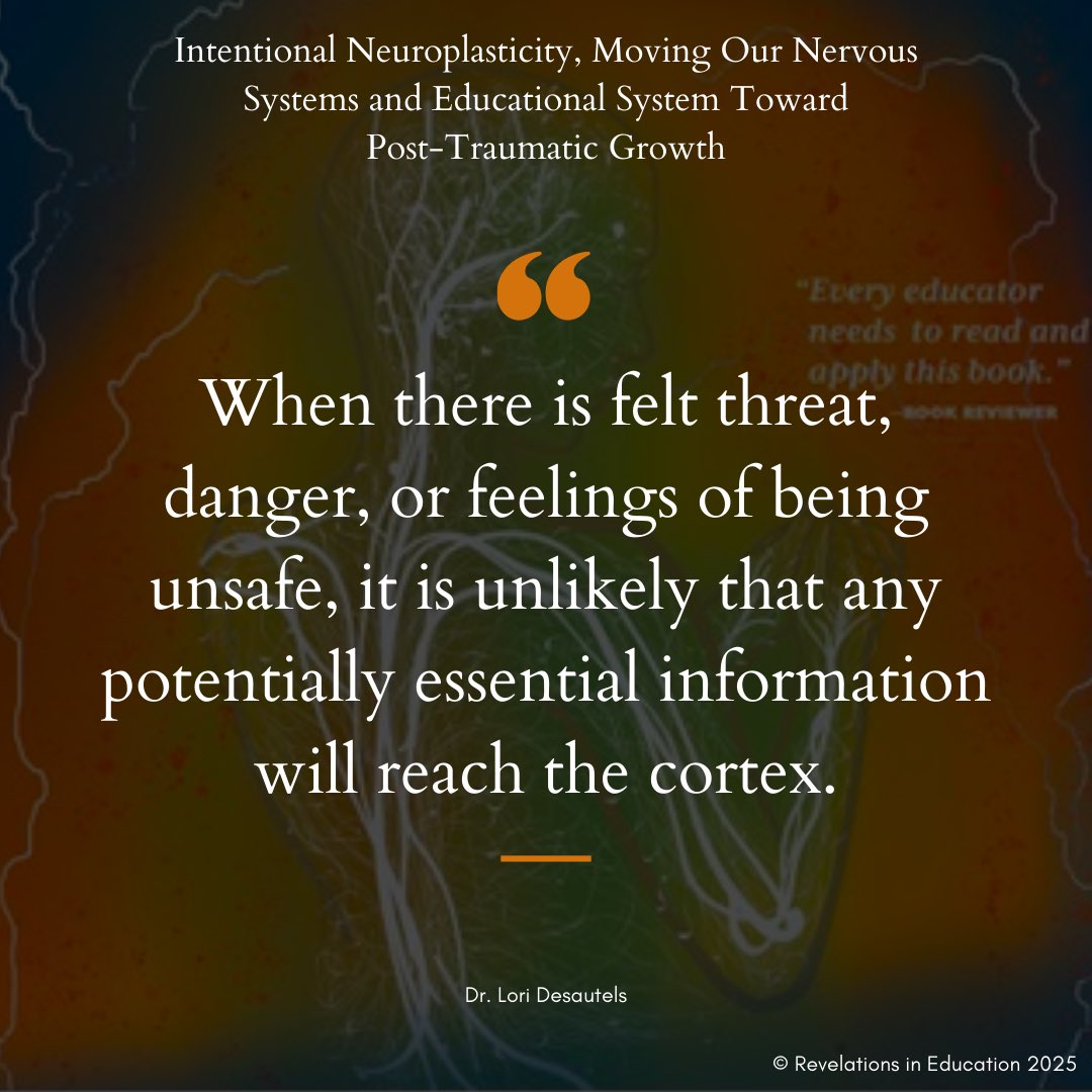 May we keep this in mind🧠 
#nervoussystem #connection #student #children #youth #educator #revelationsineducation #appliededucationalneuroscience #intentionalplasticity #neuroplasticity