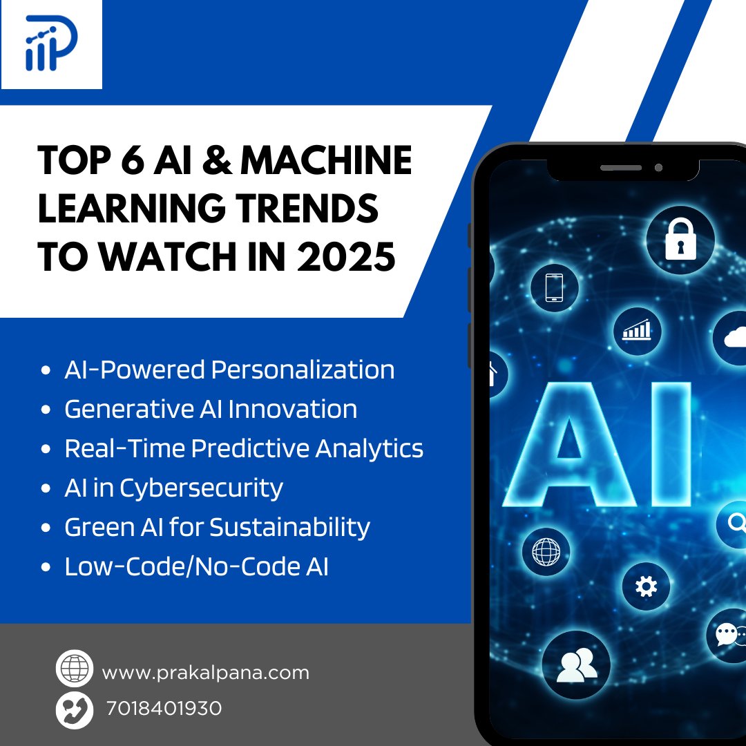 Explore the top 6 AI and Machine Learning trends set to redefine 2025! Stay ahead in the tech game.
#AITrends2025 #MachineLearning #FutureOfTech #Innovation