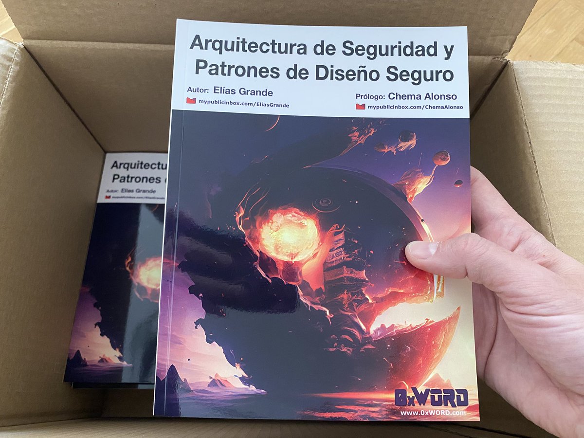 3grander's tweet image. Como diría Pinocho… ¡¡Soy un libro de verdad!! 🎉🥳

¿Aún no has pedido uno? +Info en @0xWORD: 0xword.com/es/libros/240-…

#CyberSecurity #Architecture #DesignPatterns #Microservices #IoT #Book