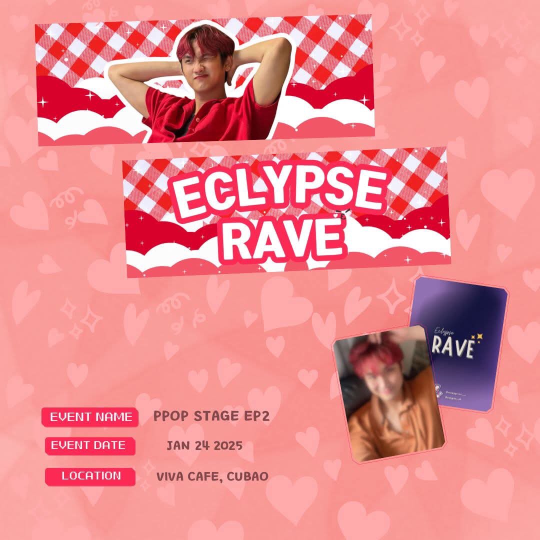 nnaabbiii__'s tweet photo. ♡∞:。.。 ᥱᥴᥣყρsᥱ rᥲvᥱ fᥲᥒ sυρρort ༻∞
✧ eclypse rave pc and hand banner
✧ mbf @rreeyyvvuu__ + @eclypse_ph + @rravens_ofc
✧ limited qty only | like + rt
see u on friday, co-moonlytes✨
#PPOPStageEp2
#ECLYPSE #ECLYPSE_Rave https://t.co/eFsuFRkEhi