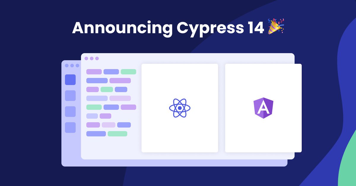 Cypress_io's tweet image. 💡 Did you know?

Cypress 14 expands component testing support for the latest framework versions, including:

🌟 React
🌟 Angular
🌟 Next.js
🌟 Svelte
🌟 Vite

It’s time to upgrade!

Check out the changelog for full details: on.cypress.io/changelog#14-0…