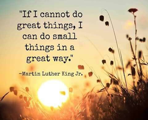 “If I cannot do great things, I can do small things in a great way.“ –  Nobel Laureate Dr. Martin Luther King Jr. ✨ #mlkday2025