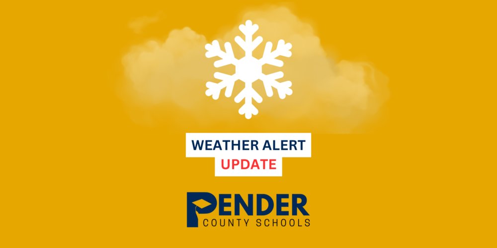 WEATHER UPDATE: SCHEDULE ADJUSTMENTS FOR JANUARY 21-22 pender.k12.nc.us/o/ps/article/1…