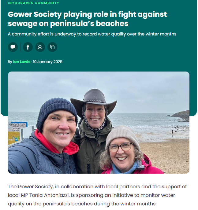 ToniaAntoniazzi's tweet photo. Great article by Wales Online reporter Ian Lewis about the fantastic Gower community effort to test the seawater during the winter months.
#Gower #CommunityEffort #SeawaterTesting #WinterCleanup #EnvironmentalAwareness #WalesOnline https://t.co/SIwz7uw76K
