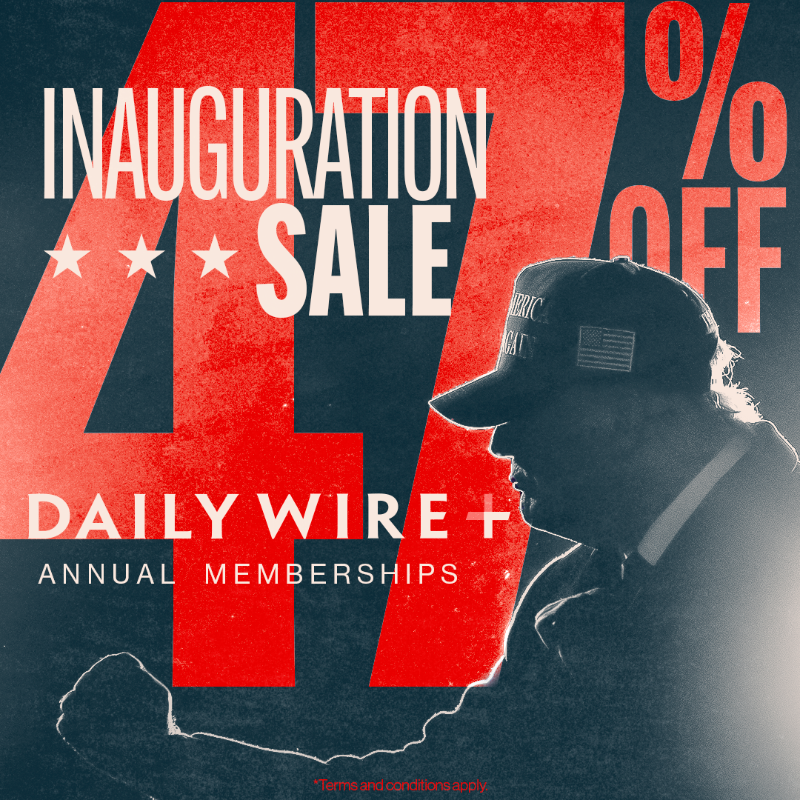 watchonDW's tweet photo. 🇺🇸 Inauguration Sale 🇺🇸

Let's keep up the winning with 47% off your new annual membership to DailyWire+