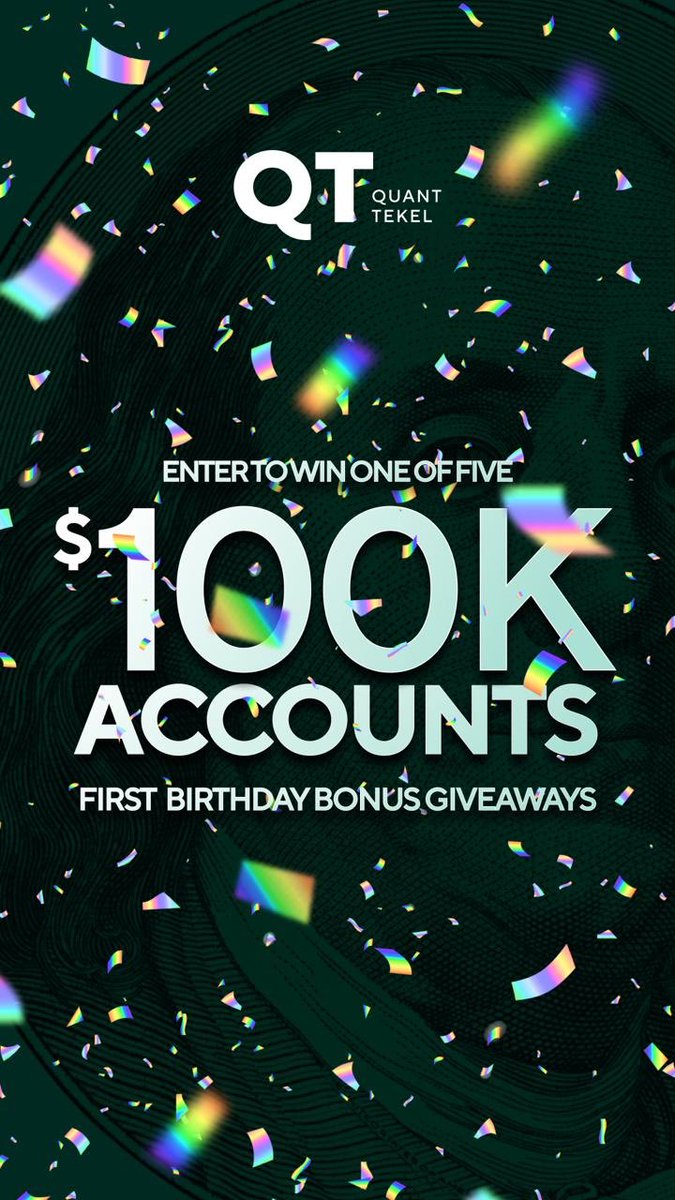 WE’RE GIVING AWAY 5 x $100K ACCOUNTS!

As part of our anniversary celebrations, we're drawing 5 winners on February 3rd.

To Enter:
• Visit our anniversary page
• Update or add your details
• Wait for the draw

That's it! Hit the link below to enter:

quanttekel.com/anniversary-gi…