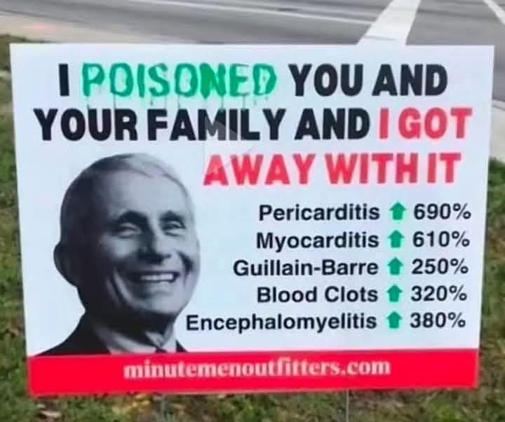 Arrest Fauci. Arrest Bill Gates aka Will Hates.